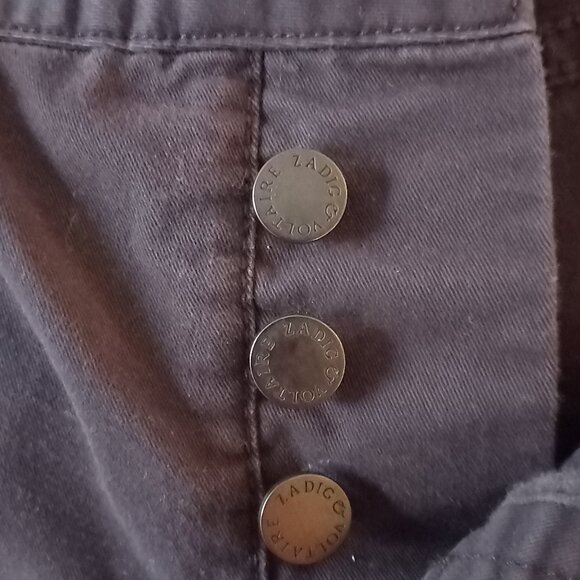 ZADIG & VOLTAIRE black twill jeans - Picture 8 of 12